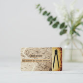 Studioentwicklung für Kartografen Premium Silk Pap Visitenkarte (Stehend Vorderseite)