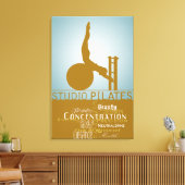 Studiopilates - Wrapped Canvas Leinwanddruck (Insitu (Wohnzimmer))