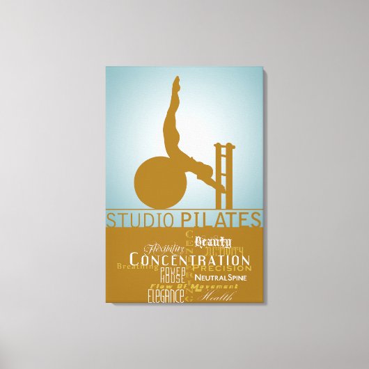 Studiopilates - Wrapped Canvas Leinwanddruck (Vorderseite)