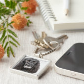 Studioporträt von cocker spaniel schlüsselanhänger (Seite)