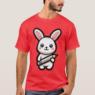 Studious Kawaii Bunny T-Shirt