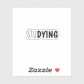 Studium, ästhetische Trendsticker Aufkleber (Blatt)