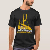 Studium der Konstruktion Ziviler Ingenieure T-Shirt (Vorderseite)