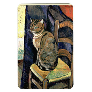 Studium einer Katze, Kunstmalerei Magnet