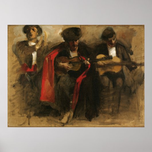 Studium für sitzende Musiker, Sargent Poster (Vorne)
