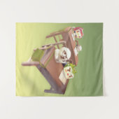 Studium Hard Wandteppich (Vorderseite (Horizontal))