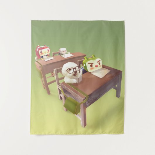 Studium Hard Wandteppich (Vorderseite)