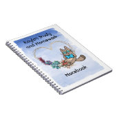 Studium & Hausaufgaben Notebook, mit Cat & Book Notizblock (Rechte Seite)