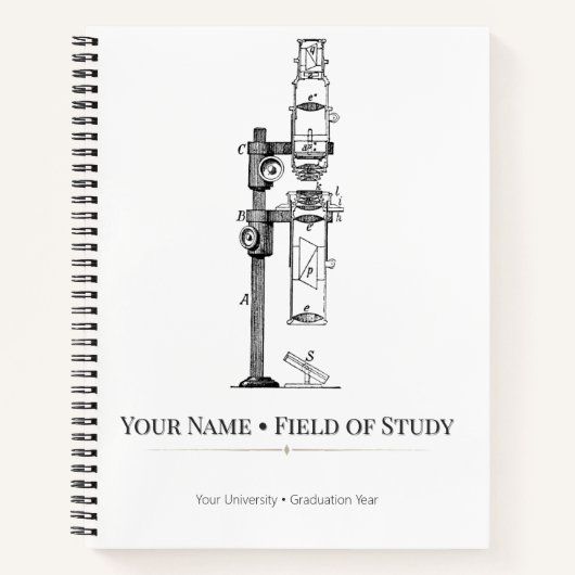 Studium & Lehre – personalisiertes Design Notizblock (Vorderseite)