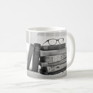 Studium/Nickerchen Zeitbücher Schwarz & Weiß Kaffeetasse