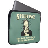 Studium: Tote Zeit Laptopschutzhülle (Vorne Rechts)