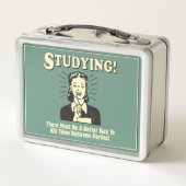 Studium: Tote Zeit Metall Brotdose (Rückseite)