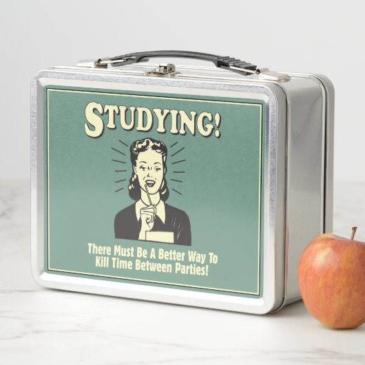 Studium: Tote Zeit Metall Brotdose (Beispiel)