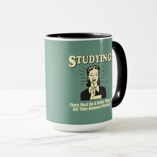 Studium: Tote Zeit Tasse (VorderseiteRechts)