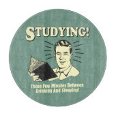 Studium: Trinken und Schlafen Schneidebrett (Vorderseite)