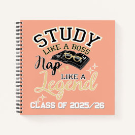 Studium wie ein Boss, Nickerchen wie eine Legende, Notizblock