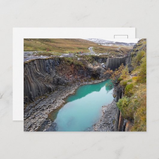 Studlagil Canyon, Island Postkarte (Vorne/Hinten)
