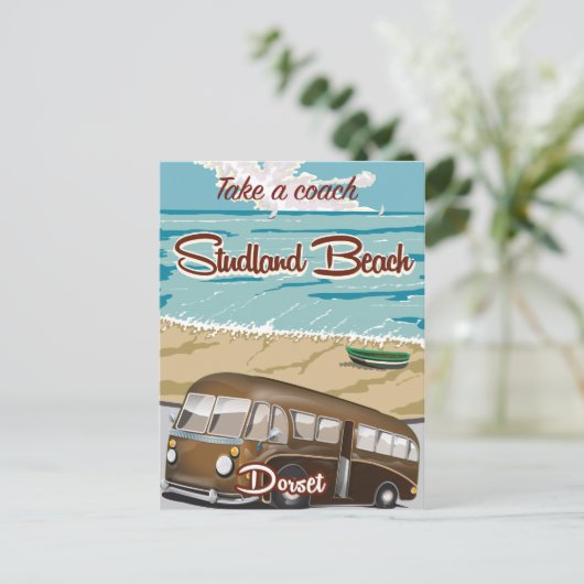 Studland Beach Dorset Postkarte (Stehend Vorderseite)