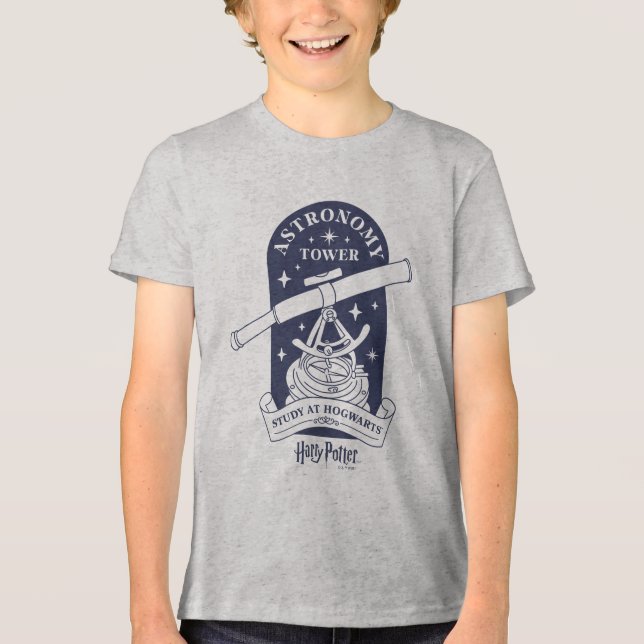 Study at HOGWARTS™ Astronomy Tower Tri-Blend Shirt (Vorderseite)
