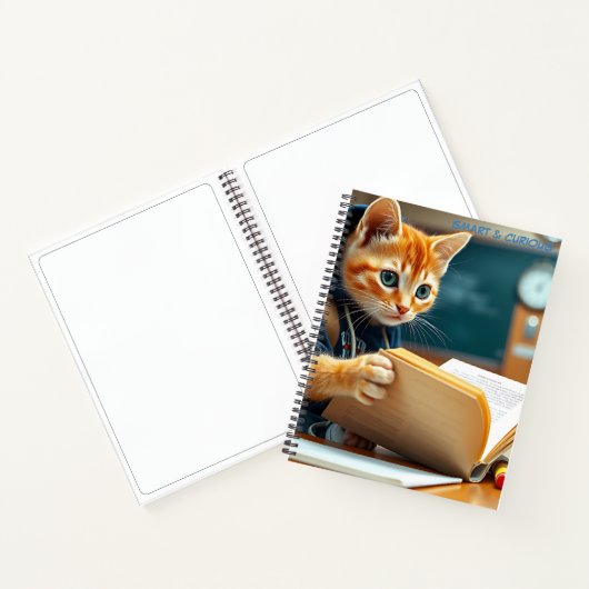 📚 Study Buddy Kitten - Adorable Scholar Notebook Notizblock (Innenseite)