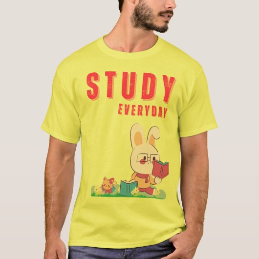 Study Bunny T-Shirt (Vorderseite)