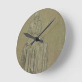 Study for Solitude, c.1890 (chalk on paper) Runde Wanduhr (Winkel)