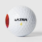 "Study in Reds" Abstrakte Custom Wilson Golf Balls Golfball (Logo)