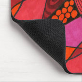 "Study in Reds" Abstraktes Design Mousepad (Ecke)