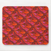 "Study in Reds" geteerte abstrakte Design Mousepad (Vorne)