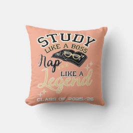 Study Like a Boss, Nap Like a Legend, College gift Kissen