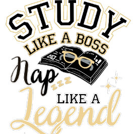 Study Like a Boss, Nap Like a Legend, College gift Milchtasse