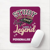 Study Like a Boss, Nap Like a Legend, College gift Mousepad (Mit Mouse)