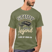 Study Like a Boss, Nap Like a Legend, College gift T-Shirt (Vorderseite)