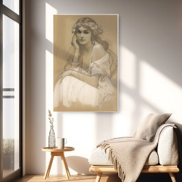 Study Mucha Poster