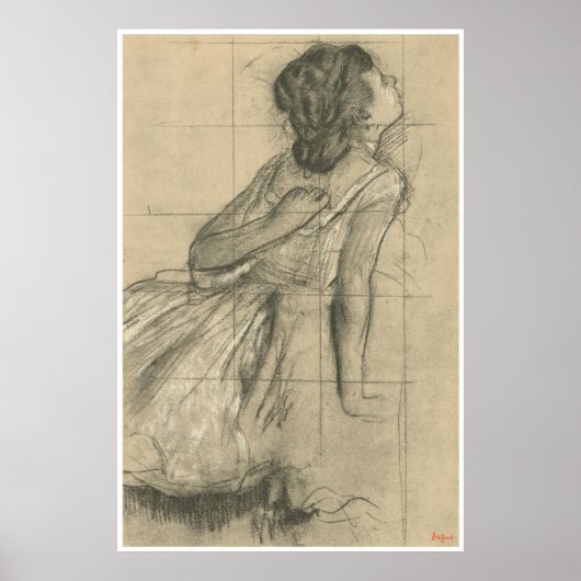 Study of a Dancer, 1874 - Edgar Degas Poster (Vorne)