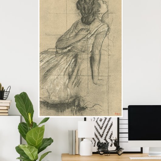 Study of a Dancer, 1874 - Edgar Degas Poster (Heimbüro)