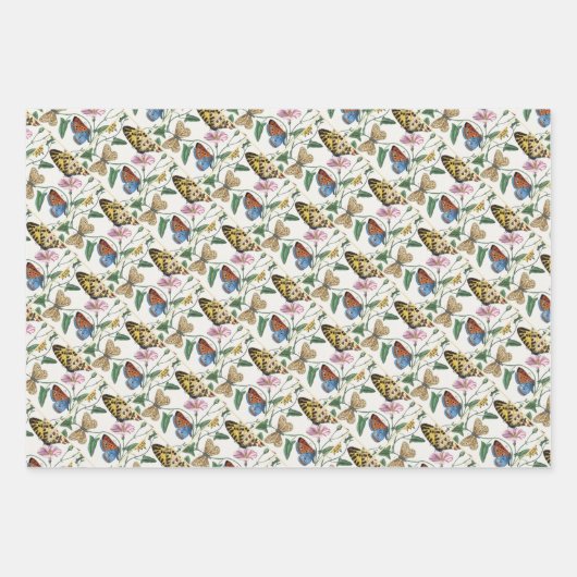 Study of diurnal butterflies by Paul Gervais Geschenkpapier Set (Vorderseite)