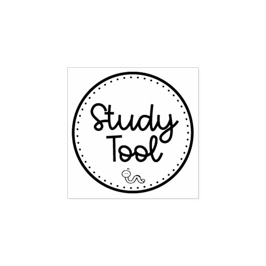 Study Tool Teacher Stamp Gummistempel (Prägung)