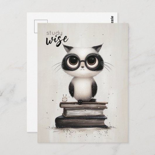 Study Wise Postkarte (Vorne/Hinten)