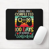 Stufe 100 Schultage Abschluss Gamer Boy Level Mousepad (Mit Mouse)