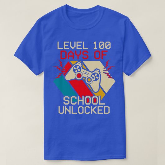 Stufe 100 Schultage Unabgeschlossen 8 T-Shirt (Design vorne)