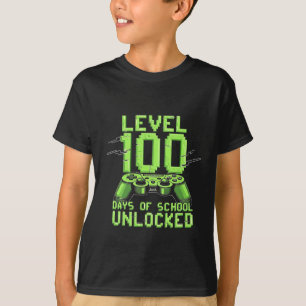 Stufe 100. Schultage Ungesperrte Gaming-Schule T-Shirt