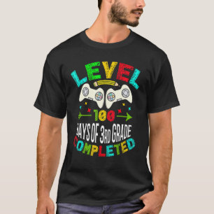 Stufe 100 Tage 3. Klasse abgeschlossen Grundschule T-Shirt
