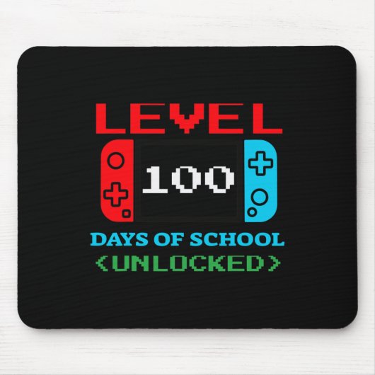 Stufe 100 Tage der Schule entsperrt 3 Mousepad (Vorne)