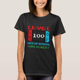 Stufe 100 Tage der Schule entsperrt 3 T-Shirt