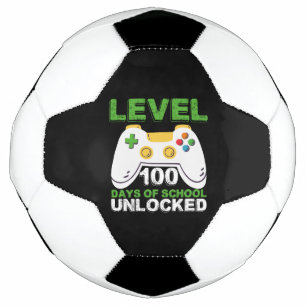 Stufe 100 Tage der Schule freigeschaltet Gamer Vid Fußball