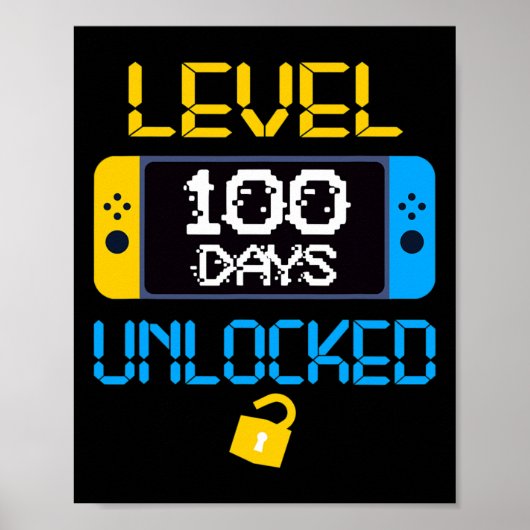 Stufe 100 Tage Schulfreund Poster (Vorne)