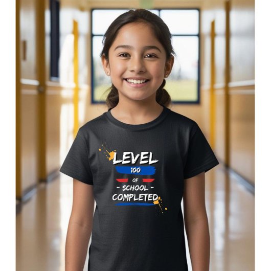 Stufe 100 Unabgeschlossen: 100 Tage Schulkinder T-Shirt