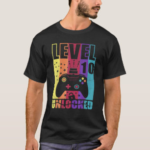 Stufe 10 Entsperrte Geburtstagsstufe 10. Geburtsta T-Shirt