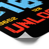 Stufe 10 Entsperrte Kinder 10. Geburtstag Vintages Poster (Ecke)